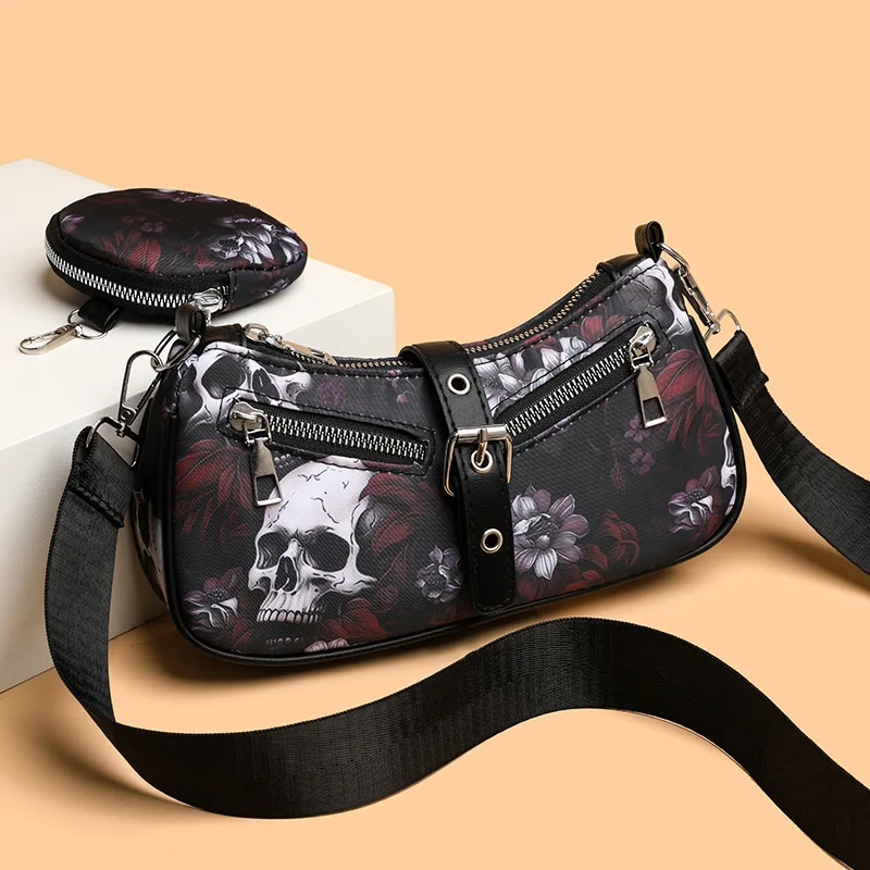Women Fashion Shoulder Bag Gothic Punk Bag Cool Style Trendy