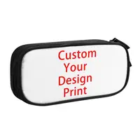Custom Your Design Cute Pencil Case Girl Boy Large Capacity Customized Logo Printed Pencil Pouch Students Stationery 2