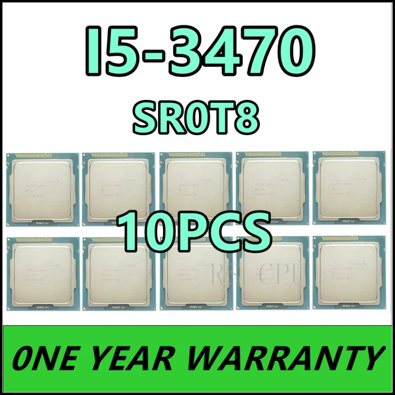 

10pcs i5-3470 i5 3470 SR0T8 3.2 GHz Quad-Core CPU Processor 6M 77W LGA 1155