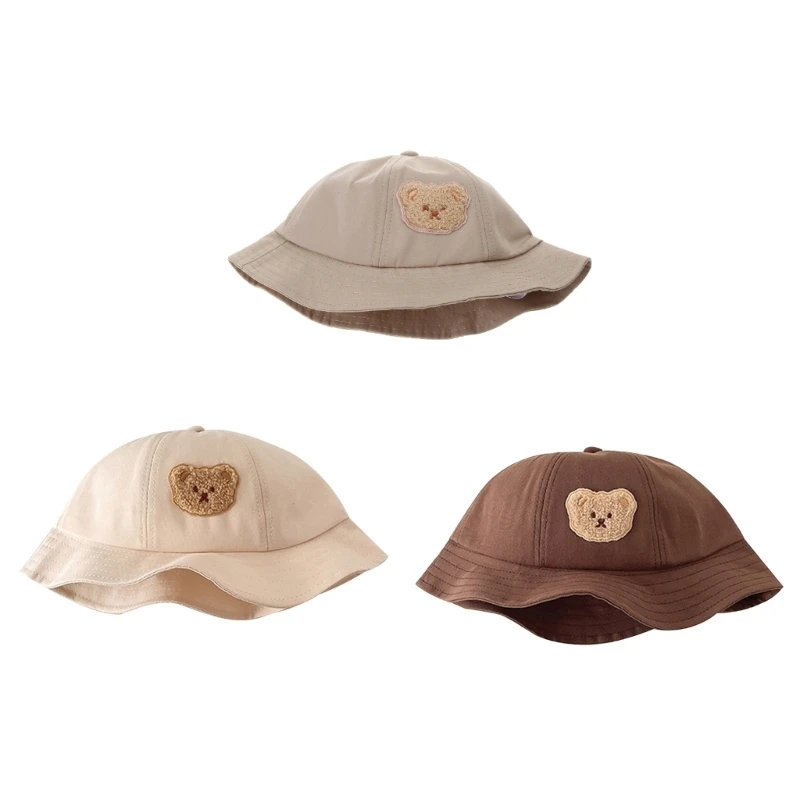 

Toddler Spring Bucket Hat Summer Hat Gender Neutral Cartoon Bear Baby Hat