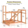 19518-7464c8.jpg Chicken Activity Play Chicken Perches for Poultry Run, Swing Stand, Wood Chicken Toy for 3-4 Birds, Wooden Chicken Coops Accessory with Multiple Perches & Ladder & Feeder