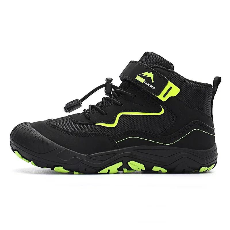 Boys Climbing Shoes Spring Autumn New Style Children Anti-slip Wear-resistant Breathable Sports Shoes Outdoor High-top Casual Hi - 5