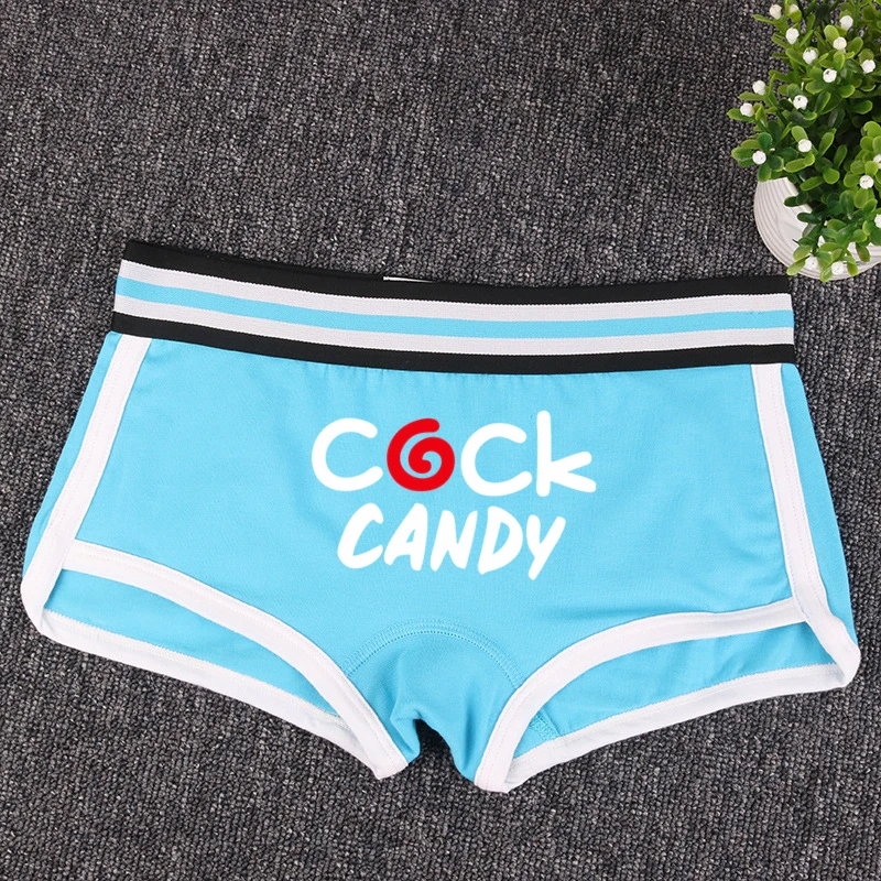 COCK CANDY Cotton Boy Shorts WIFE Gift Underwear for Women New Women Boxer  Shorts Girl Panties Breathable Women's Intimates