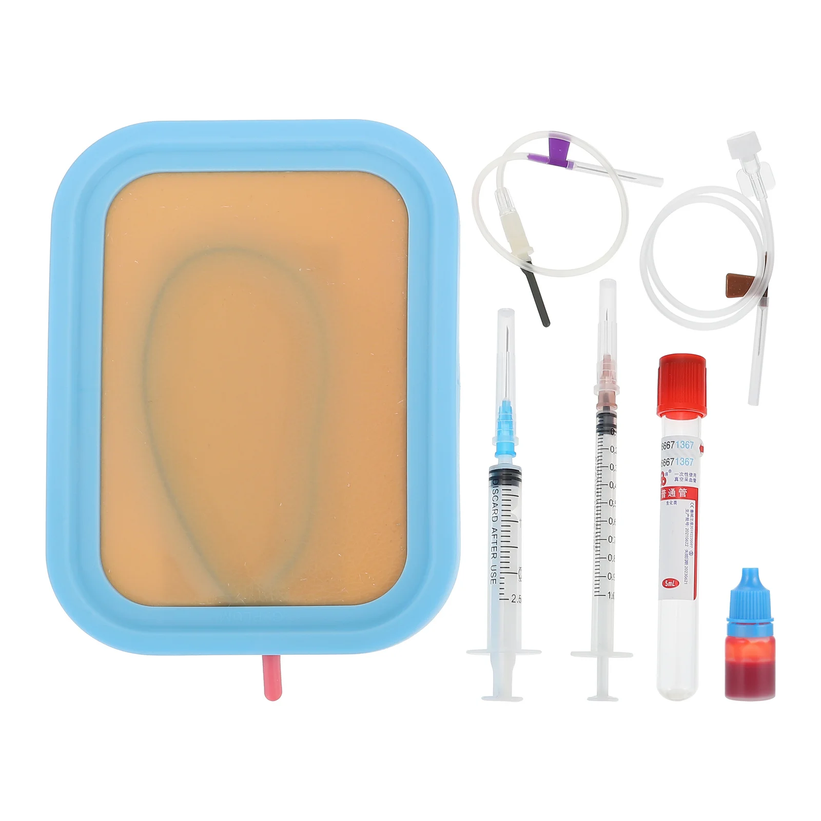 

Venipuncture IV Injection Training Pad Silicone Human Skin Suture Training Model