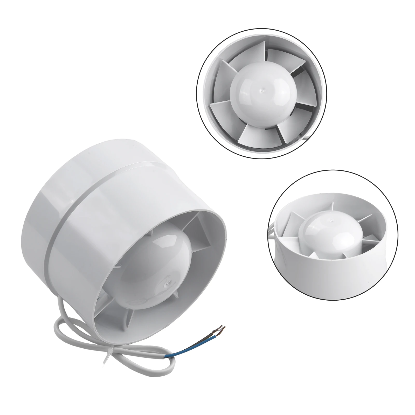 Ventilation Fan 4" 5" 6" 100 125 150 Mm In-Line Extractor Fan Air Blower Fan Bathroom Extractor Kitchen Toilet Wall Air Clean Ventilator