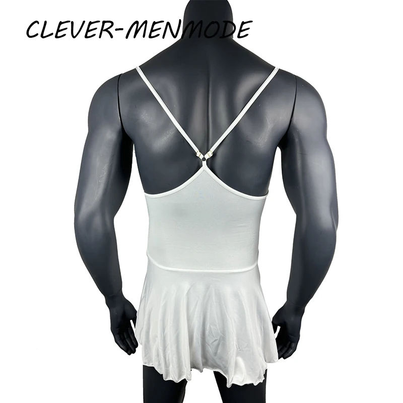 Women Nightdress Bodysuit Sexy Suspender Skirt Open Back Pajamas Mini Short Dresses Daring Rave Accessories Erotic Costume