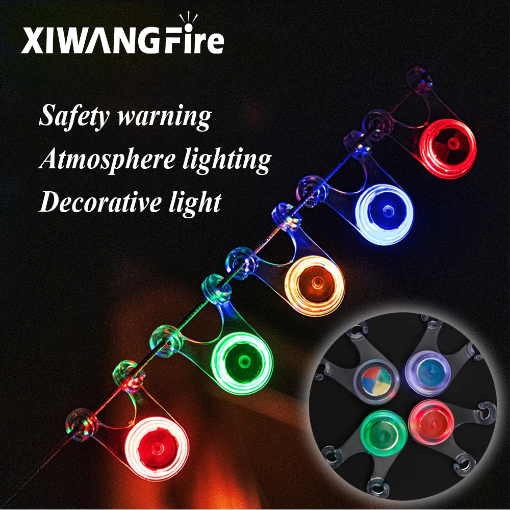 

Mini Portable Lanterns LED Warning Night Light Bright Tent Light Outdoor Camping Atmosphere Light Silicone Lights for Decoration