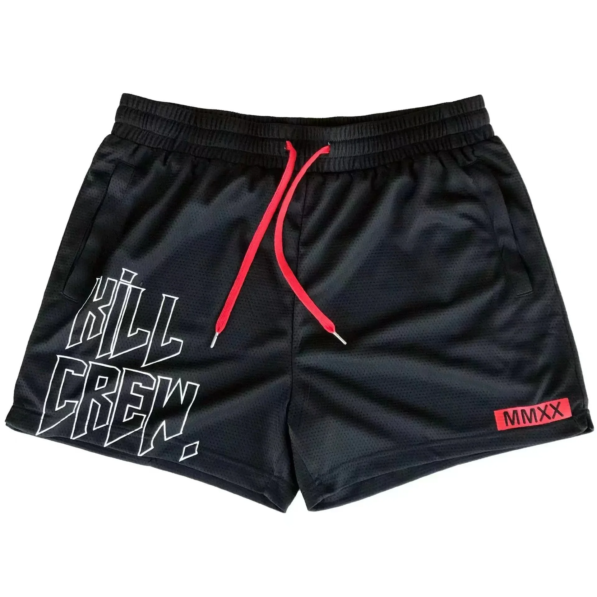 Men's Quick Dry Mesh Shorts Boxing Training Three-quarter Length Fitness Running Basketball Shorts Breathable Sportswear