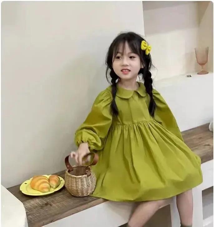 Cyan long sleeve dress