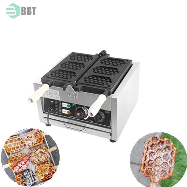Commercial Use Baker Bubble Egg Cake Oven Electric Pops Making Pan Breakfast Waffle Maker