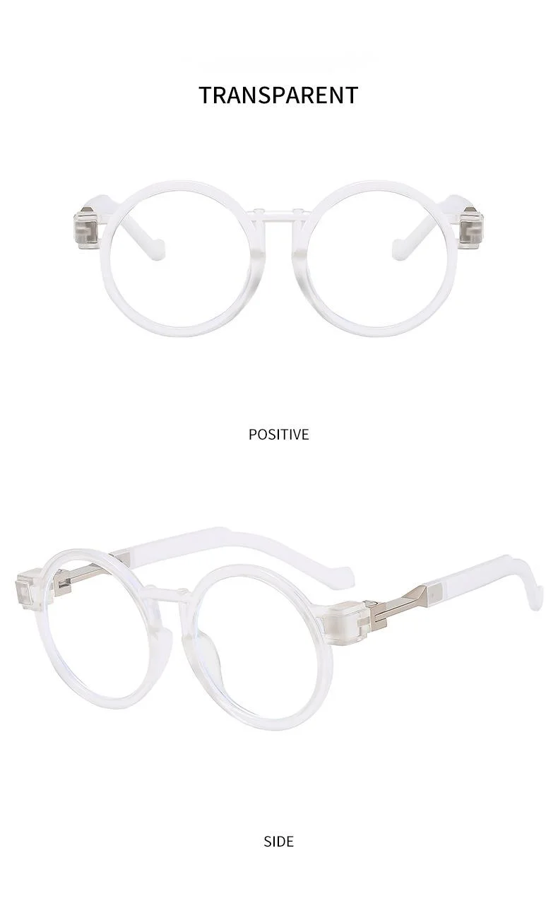 Nuovi occhiali da sole con montatura rotonda personalizzati con intarsio in metallo con gambe, occhiali da sole rock da moto per uomo e donna alla moda, occhiali alla moda transfrontalieri_voghion.com