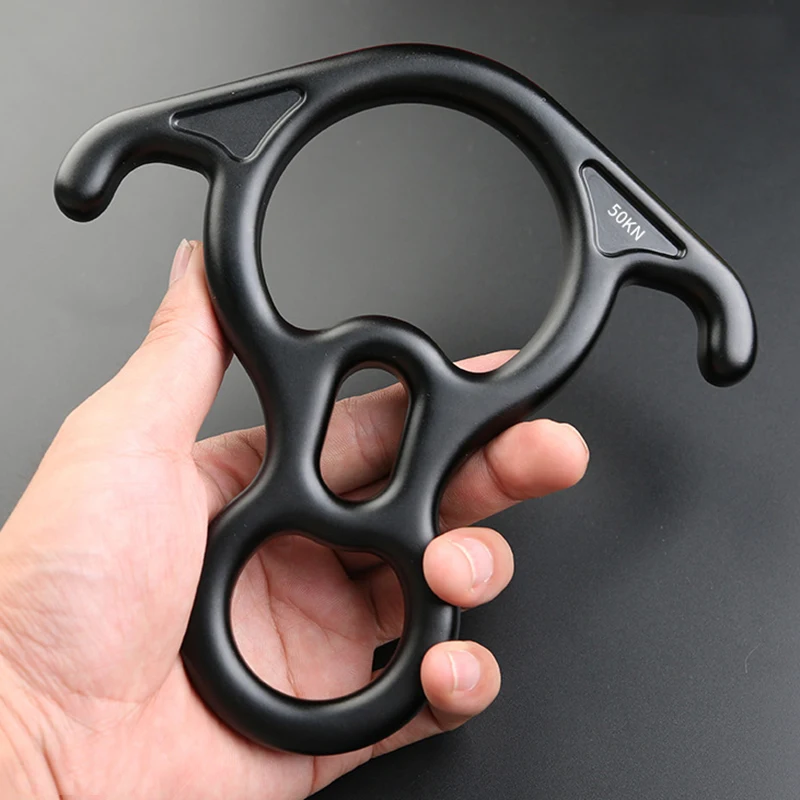 Rock Climbing Equipment 50KN Descender For Rock Climbing