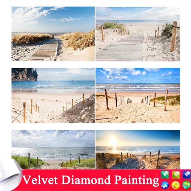Landscape 5D Diamond Painting Kits Full Drill Beach Coast Sunset Diamond  Mosaic Painting DIY Rhinestone Embroidery Home Decor - AliExpress