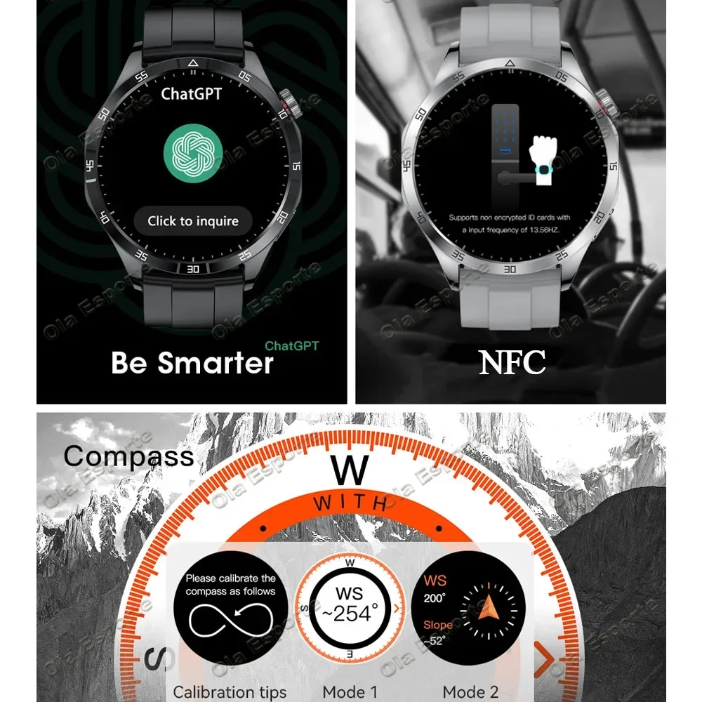   Gt4 Max Ʈġ, ChatGPT Ʈġ, BT  ȭ, SOS NFC ħ, GPS Ʈġ, PK HelloWatch3Plus, ǰ