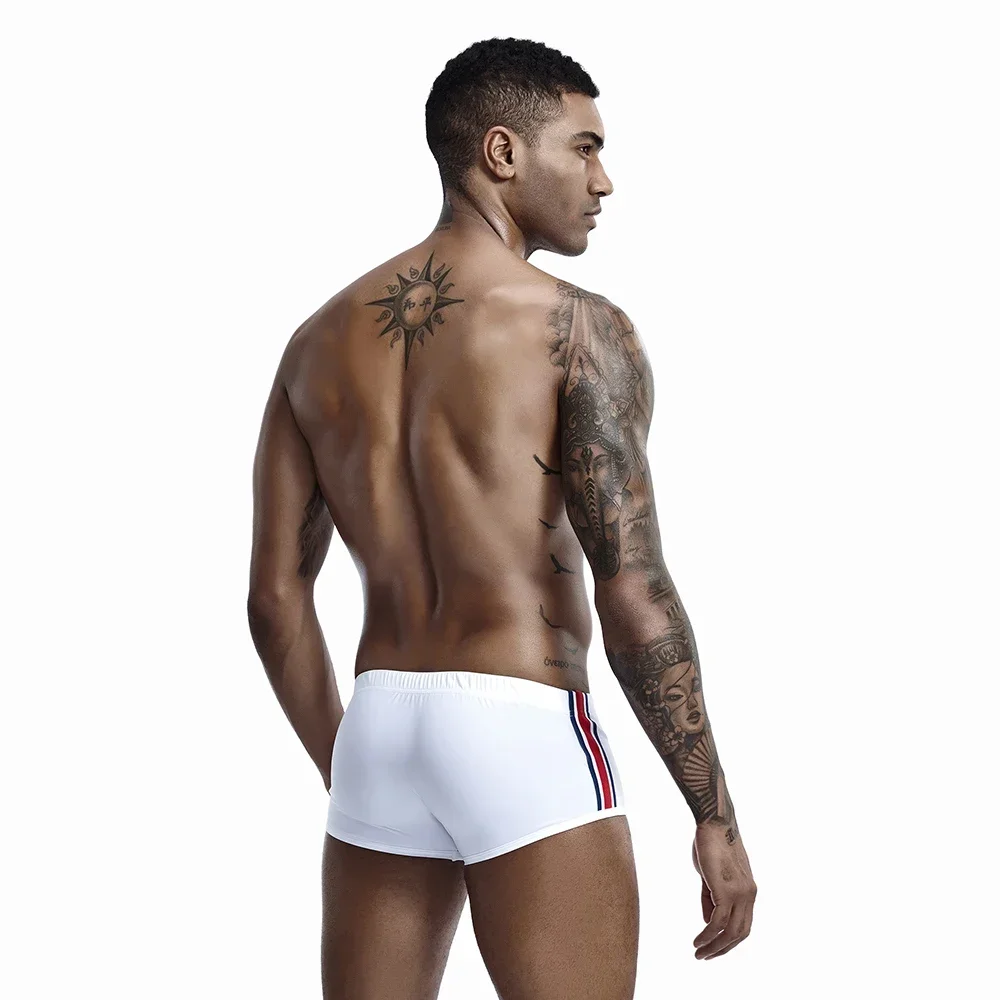 Men Swim Trunks SEOBEAN MENS SWIM TRUNKS LOW RISE BOXERSWIMWEAR