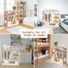 Children's Wardrobe, Children's Open Wooden Storage Room - Montessori Wardrobe - Wooden, Can Hold Ornaments, Children's Wardrobe 6