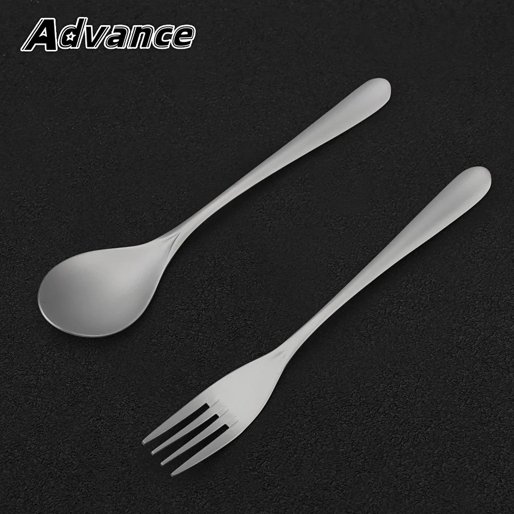 Portable Titanium Alloy Fork Spoon Outdoor Camping Tableware Fork Travel Supplies Gift