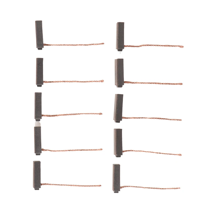 Electric Generator Carbon Brushes 5*7*19mm Car Alternator Power Tools Car Regulator Low Copper 10pcs