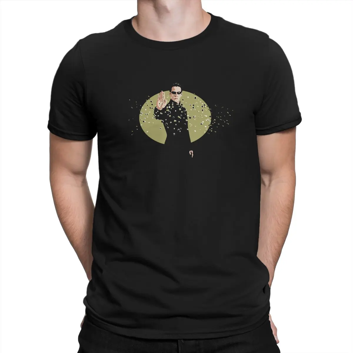 thumbnail image 1 of Camiseta Matrix para hombre, estilo hipster, estilo urbano y original., 1 of 6