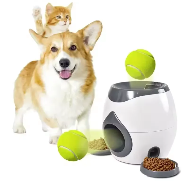 Automatic Dog Ball Launcher With Slow Feeder 1
