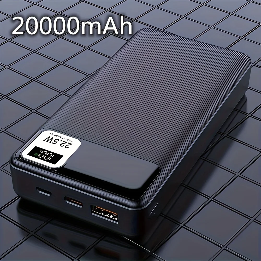 

20000mAh Fast Charger Power Bank PD20W+USB22.5W Portable Mobile Charger