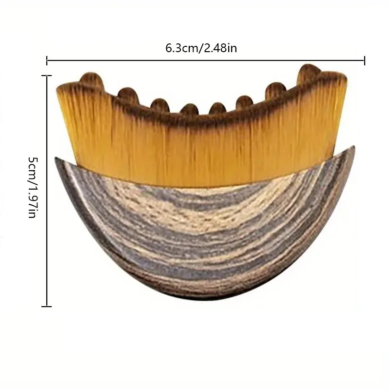 Spazzola per drenaggio linfatico per viso e corpo, strumento massaggiatore ergonomico, adatta ai contorni della pelle, disintossicazione e rilassamento - immagine 5