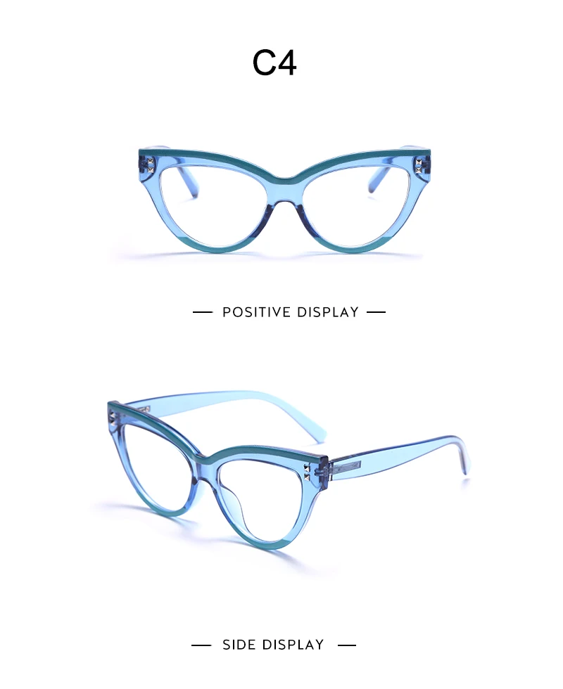 New Cat Eye Computer Eyeglasses Women Blue Light Blocking Optical Glasses Frames Vintage Anti Blue Ray Fashion Eyewear blue light reading glasses