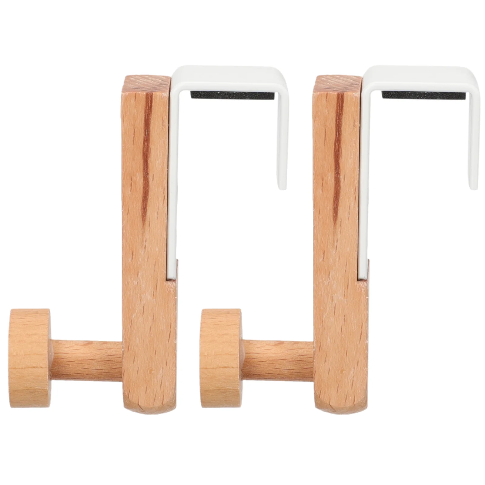 

2 Pcs Door Hook Overcoat Racks Towel Hangers Hooks Punch-free Bedroom Household Bathroom