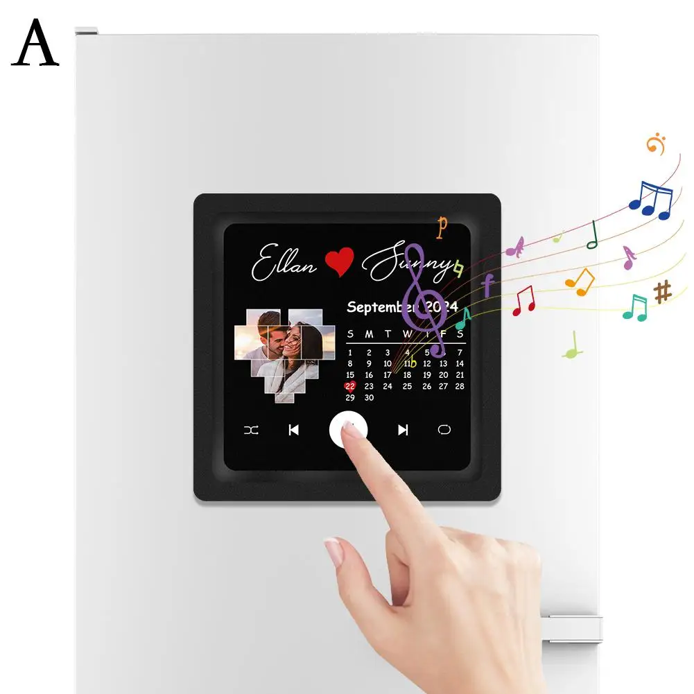 Description Picture 3 of itemCustom Spotify Album Fridge Magnet With Photo Personalized Music Fridge Magnet Play Songs And Adjust Volume Valentine's Gifts