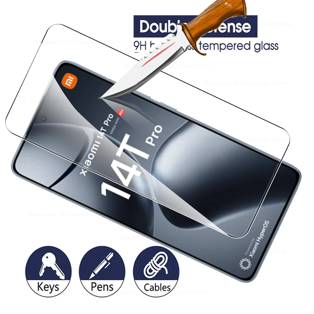 Screen Protector 3PCS Protective Glass Case For Xiaomi 14T Pro Tempered Glass Xiaomi14TPro 15 14 T Xiaomi14T 14TPro 15T Pro Screen Protector Film