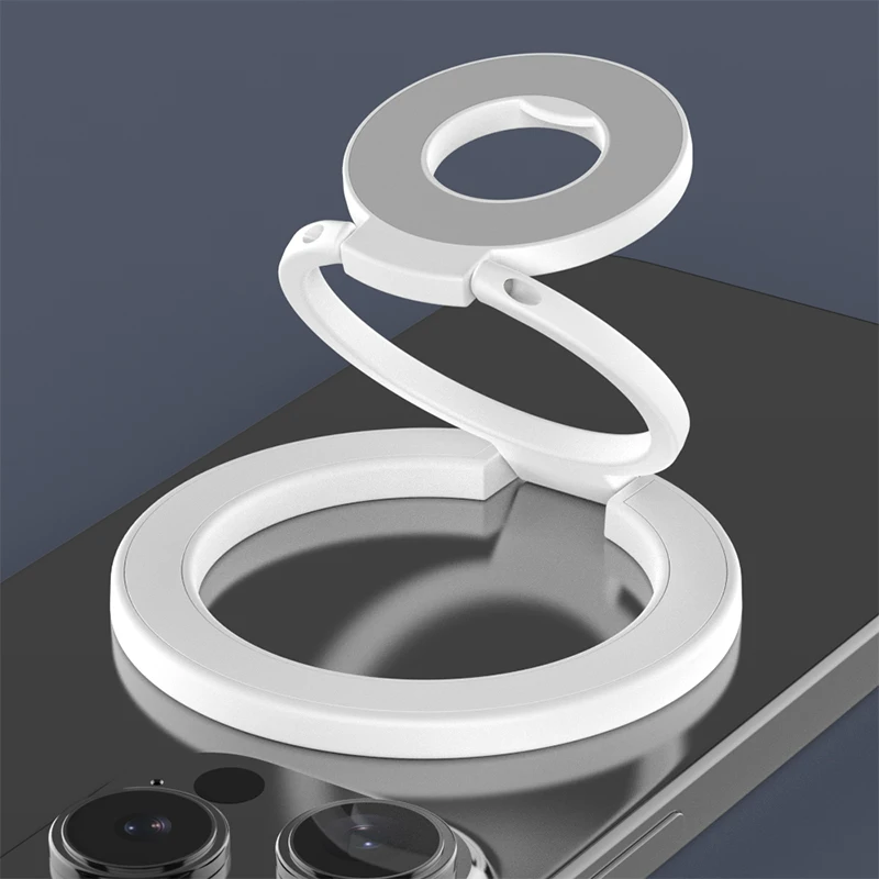 Double-Sided Magnetic Phone Stand with Strong Magnet and Folding Design