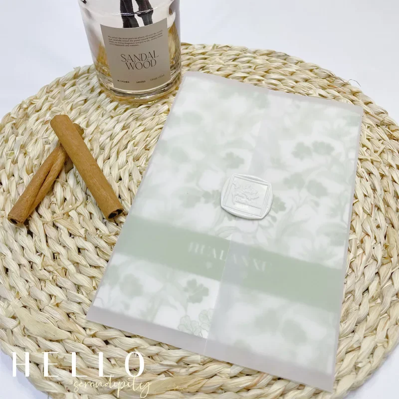 50pcs/lot Blank Translucent Wedding Envelope for Invitations Postcards Message Card Letters Business