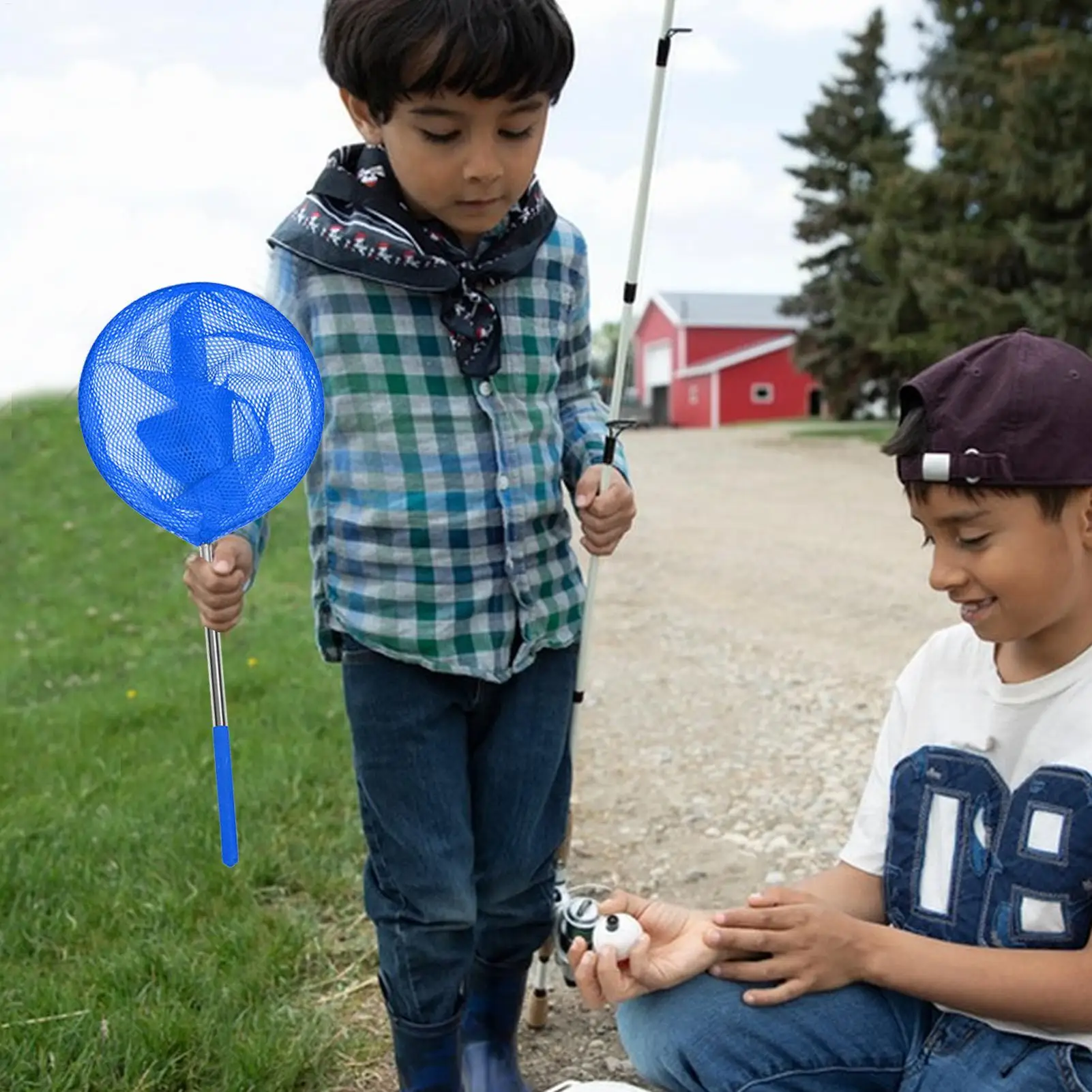 Pool Net Fishing Nets Pool Cleaner Net Telescoping Pool Skimmer Stainless Steel Crab Net Pool Skimmer Net With Pole For Kids Men