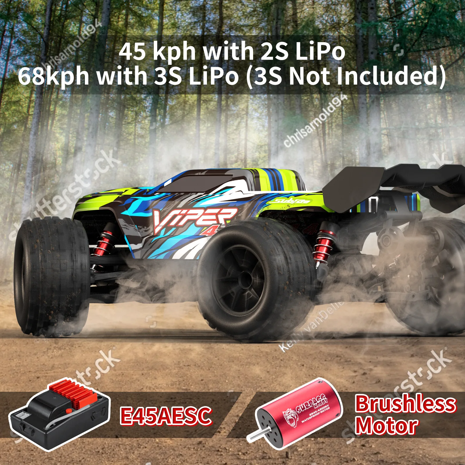 SUBIDA S909 PRO 4WD 1/16 RC Car Brushless remote control full proportion off-road vehicle 3