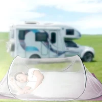 New Outdoor Travel Mosquito Net,Foldable Lightweight Small Mosquito Nets,Single Bed Camping Mosquitoes Tent for University Dorm 2