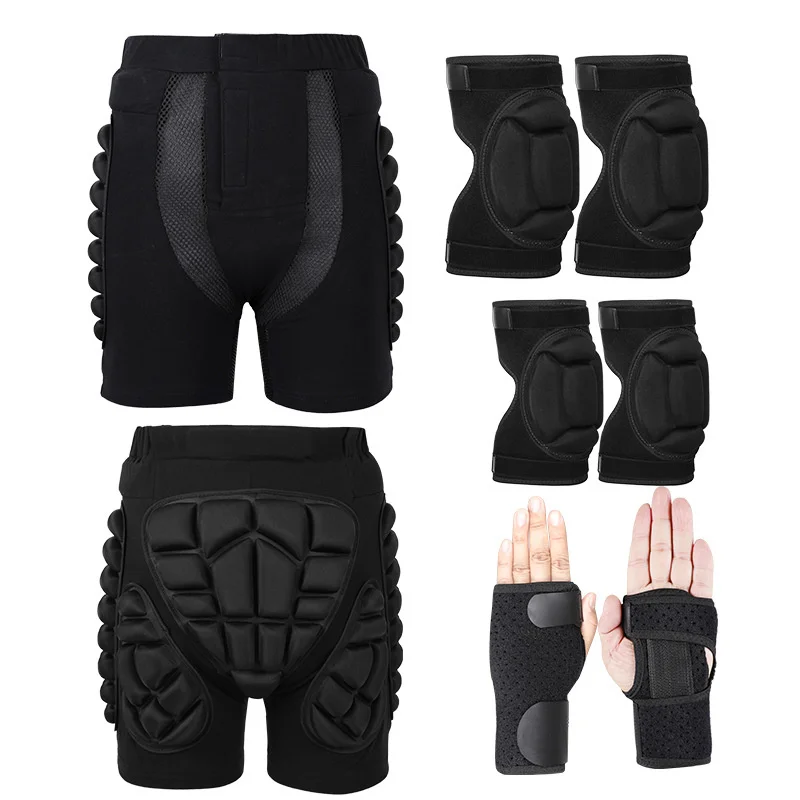 

Roller Skates Skateboard Protector Adult Child Sport Skiing Safety Protective Shorts Armor Pad Hip Palm Knee Elbow Protector