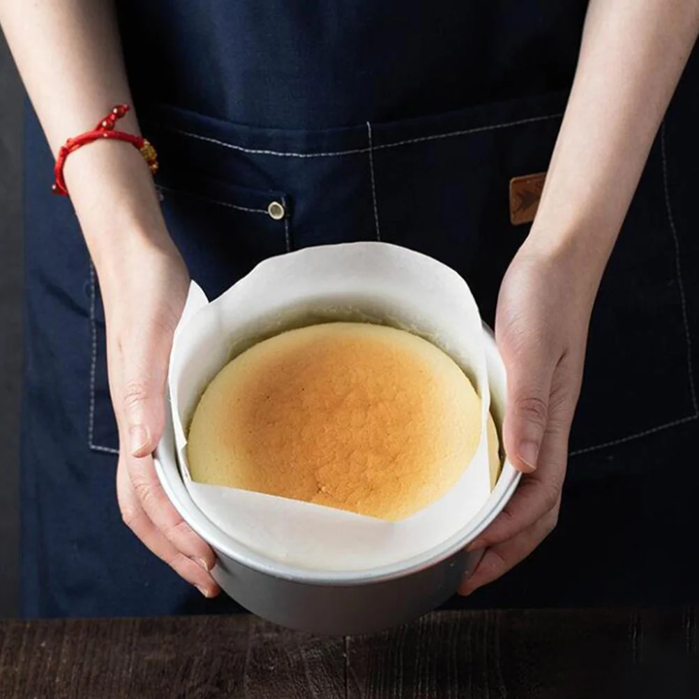 

2 Baking Sheet Liners Cake Wrapping Baking Parchment Paper Liner Pan Round Non-stick Original Wood Pulp Silicone Oil