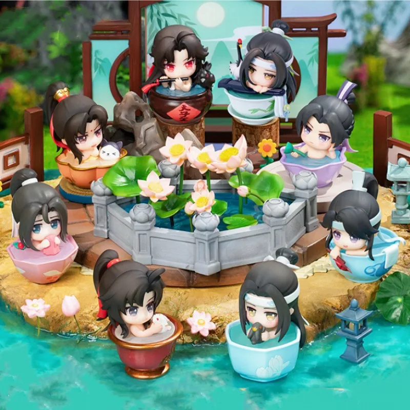 Anime Modaozushi Figure Toys Patriarca Di Magic Dao Summer Song Q Version Pvc Model Decoration Wei Wuxian Lan Wangjji Kids Gifts