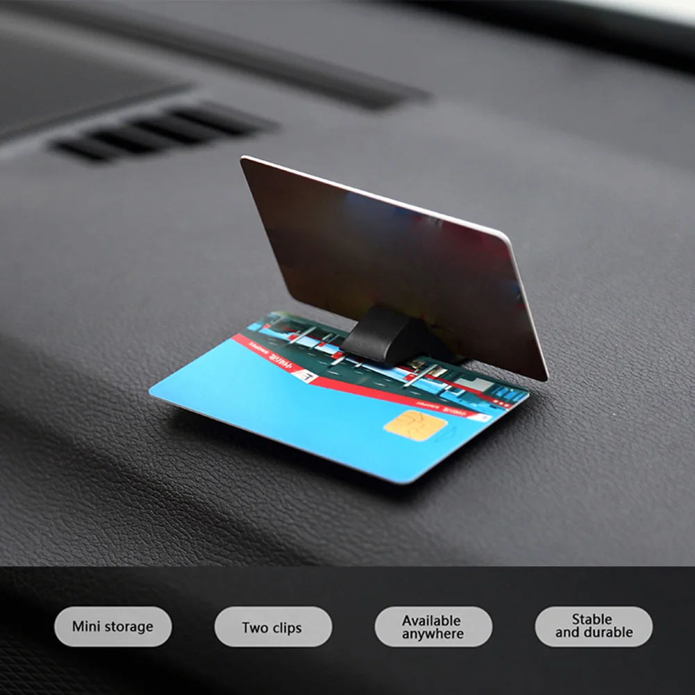 Home Office Desktop Card Slot Fixed Clip Parking Phone Number Car Clip Organizer Auto Card Bill Holder Mount Auto Interior Parts