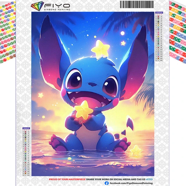 DIY Diamond Painting Lilo and Stitch Diamond Embroidery 5D Full Drill  Cartoon Mosaic Picture Home Decor Disney Children's Gifts - AliExpress