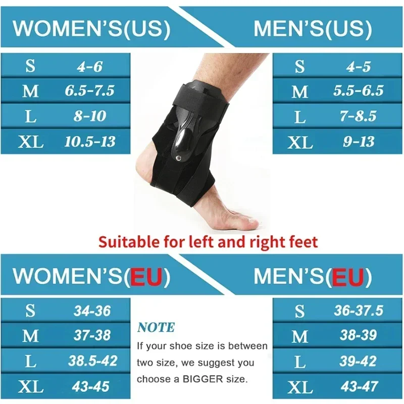 Ankle Brace for Sprained Ankle Support with Side Stabilizers for Men Women Ankle Splint Stabilizer Recovery Tendonitis 6