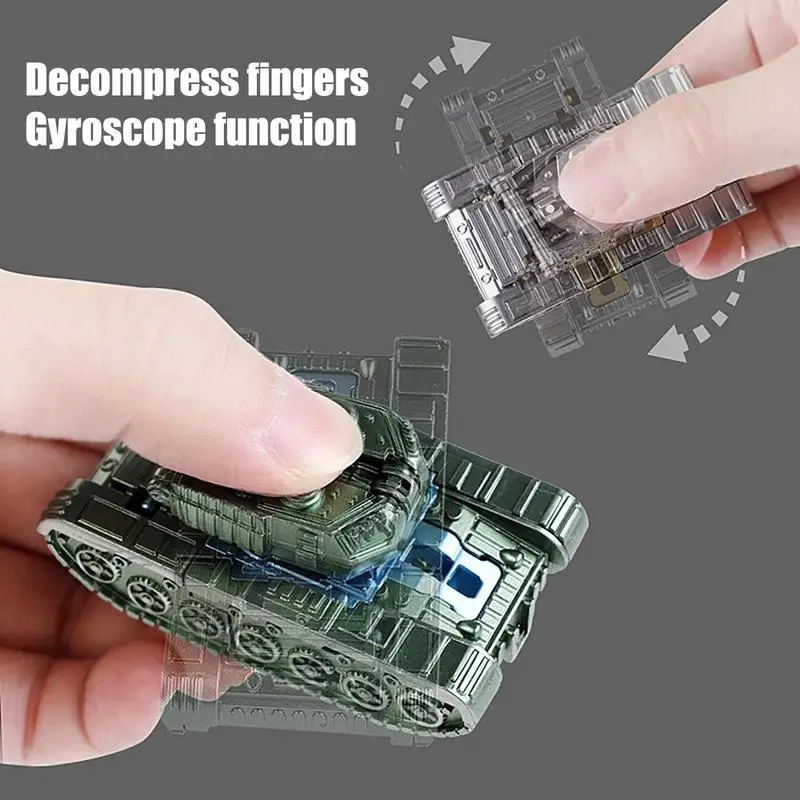 Fidget gyro mecha tank transforming robot puzzle decompression toy Deformation Action Figure Toys kids boys girls birthday gifts