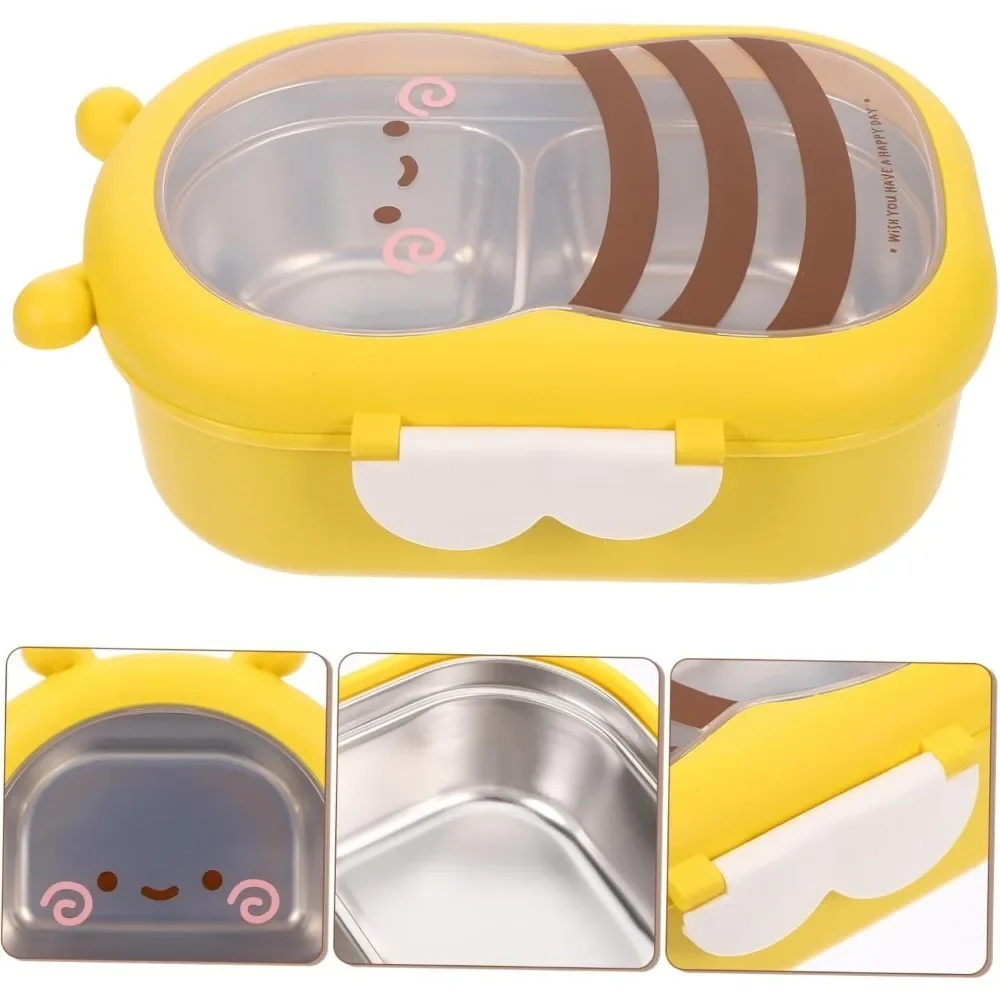 Colorful Stainless Steel Insulated Lunch Box with Dual Compartments