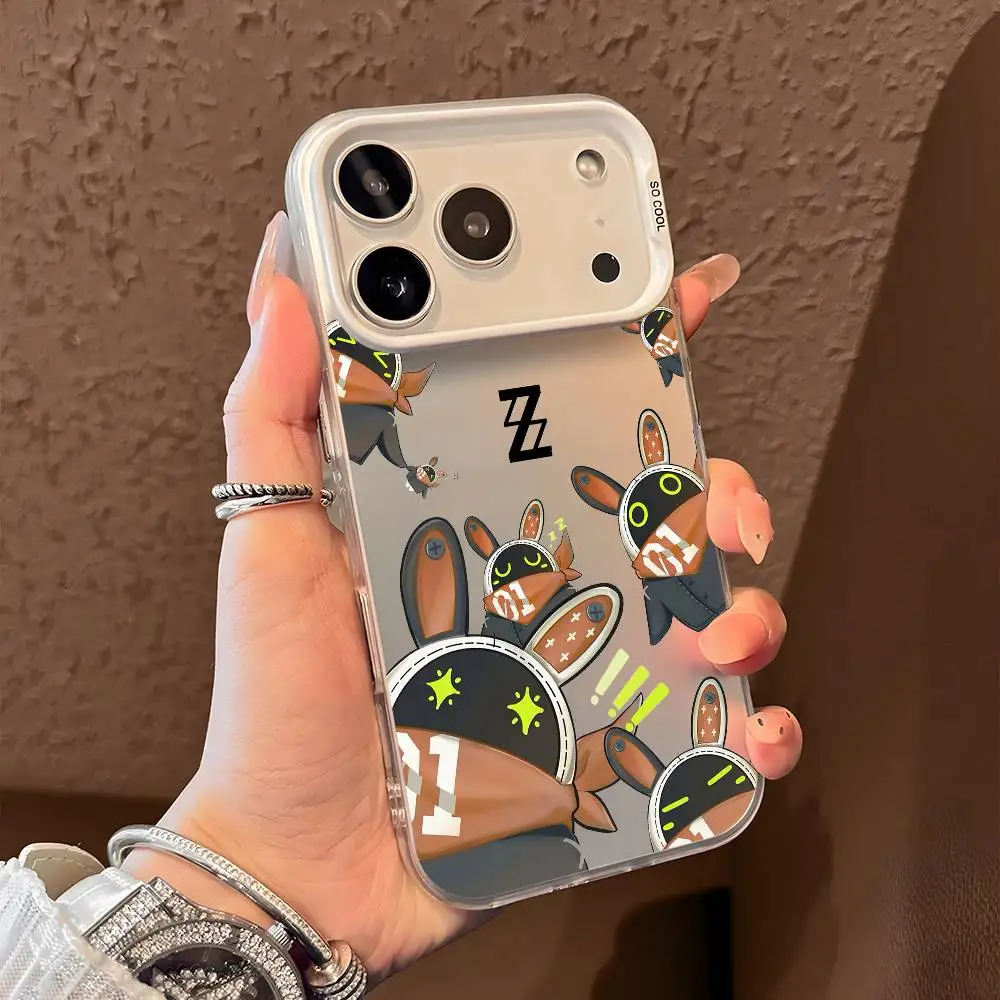 Zenless Zone Zero Bangboo Multicolor Matte Laser Metallic Aurora Phone Case