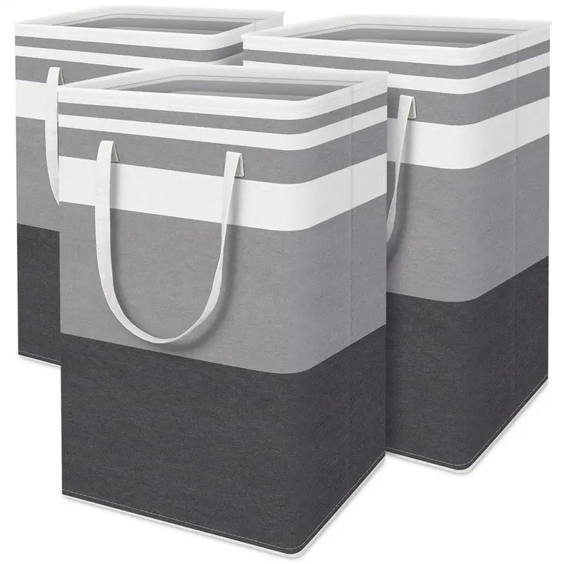 Grey Large Capacity Waterproof Clothes Basket