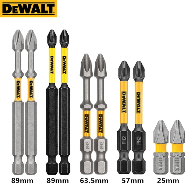 DEWALT MAXFIT 2 x Embout de vissage Phillips en acier de 1 pouce