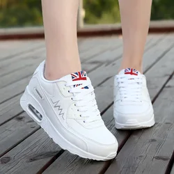 Sneakers Women 2024 New Autumn Fashion Lace Up Vulcanized Shoes Platform Sport Shoes Korean Version Casual Wedge Running Shoes