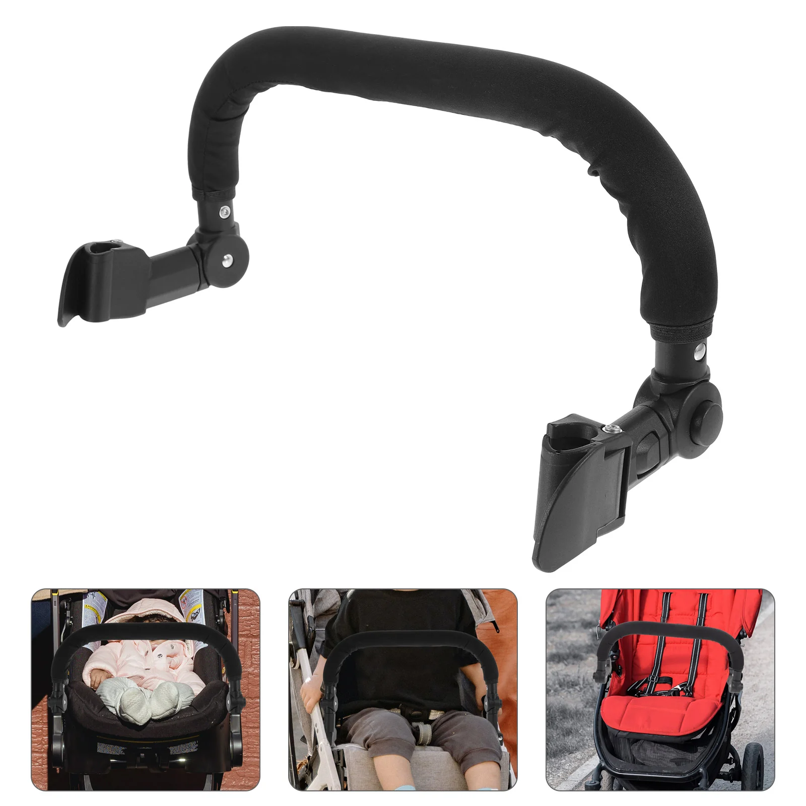 

Stroller Accessories Extension Handles Baby Crossbar Extender Playpen Armrest Adjustable Plastic Toddler