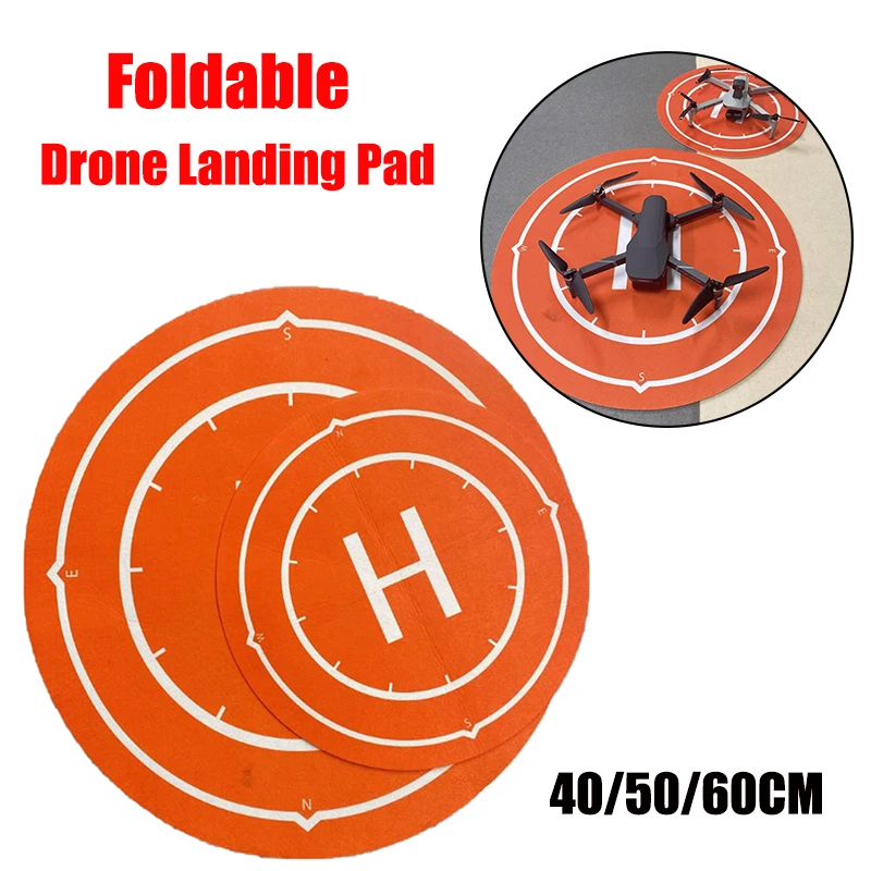 Drone Landing Pad 1pc Universal 40cm 50cm 60cm Foldable Landing Pad RC Drone Mat Quadcopter Parking Apron Accessories