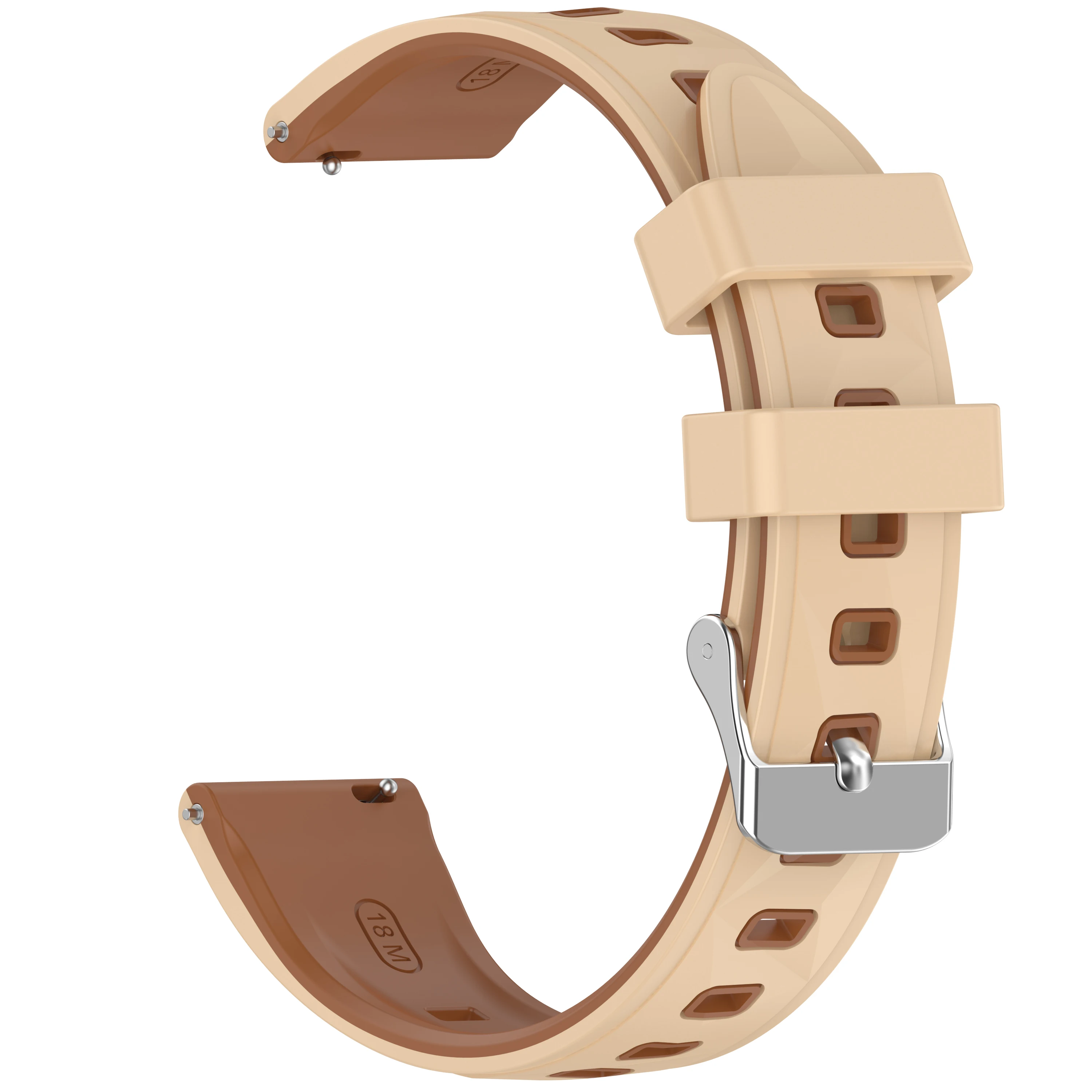 Sporty 18mm Silicone Smartwatch Replacement Band Bracelet, 41mm Wristband Accessory